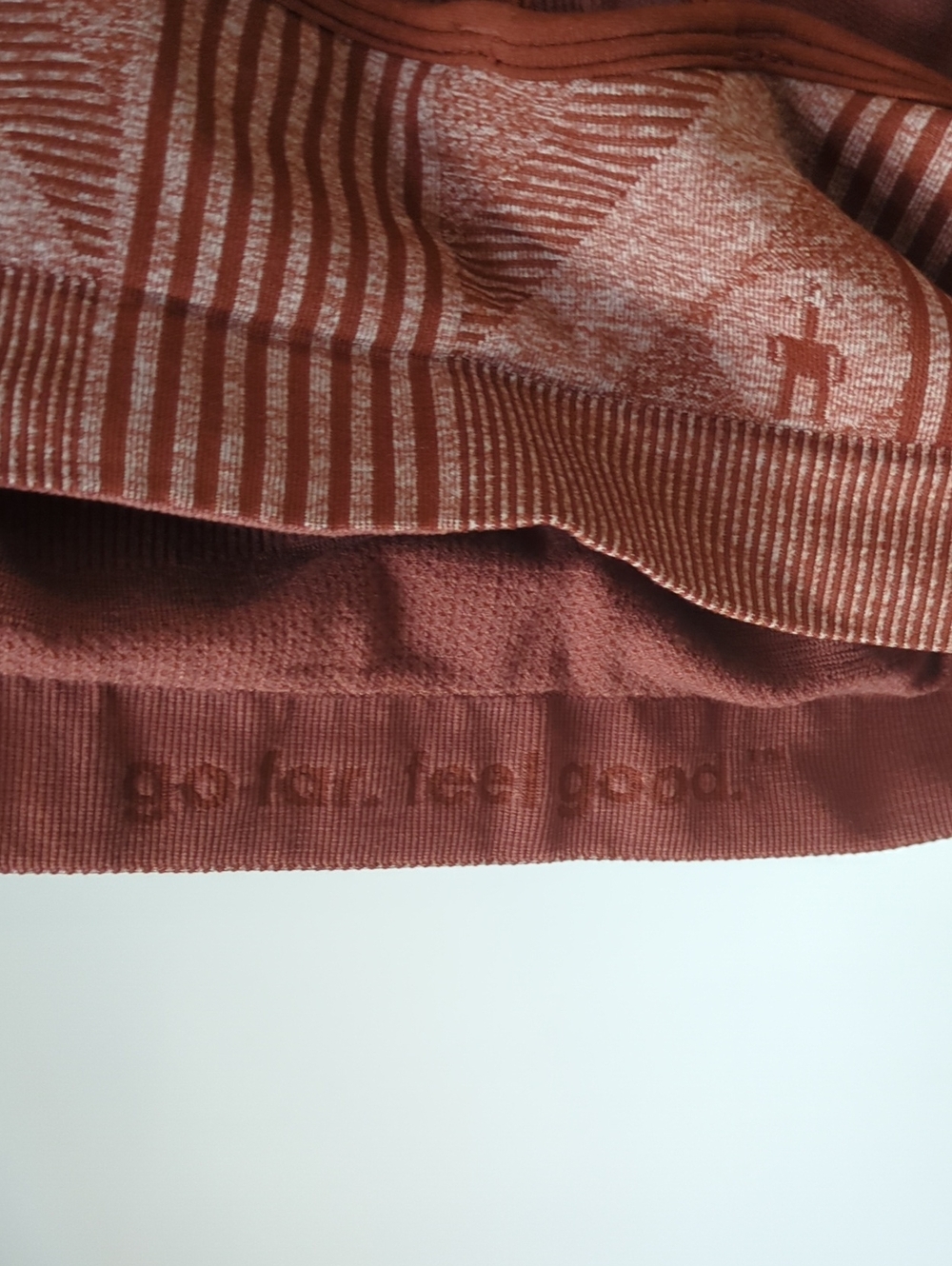 Smartwool Ribbed Sports Bra- Rust - Picture 4 of 5